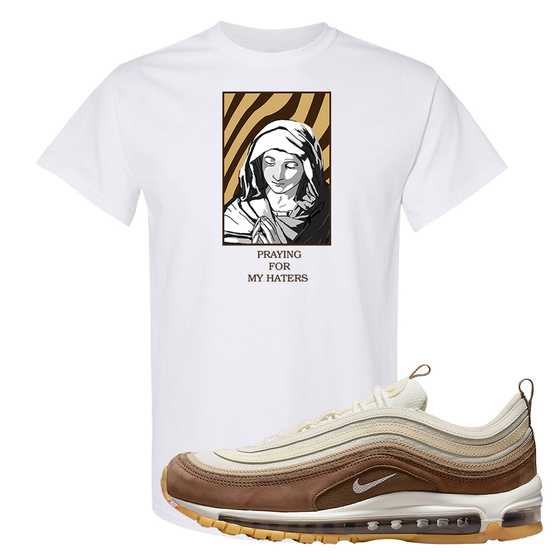 Mushroom Muslin 97s T Shirt | God Told Me, White