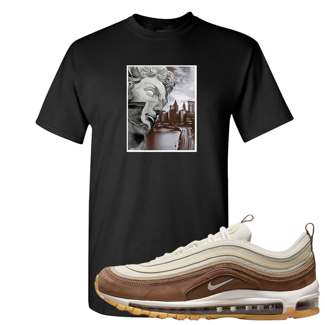 Mushroom Muslin 97s T Shirt | Miguel, Black