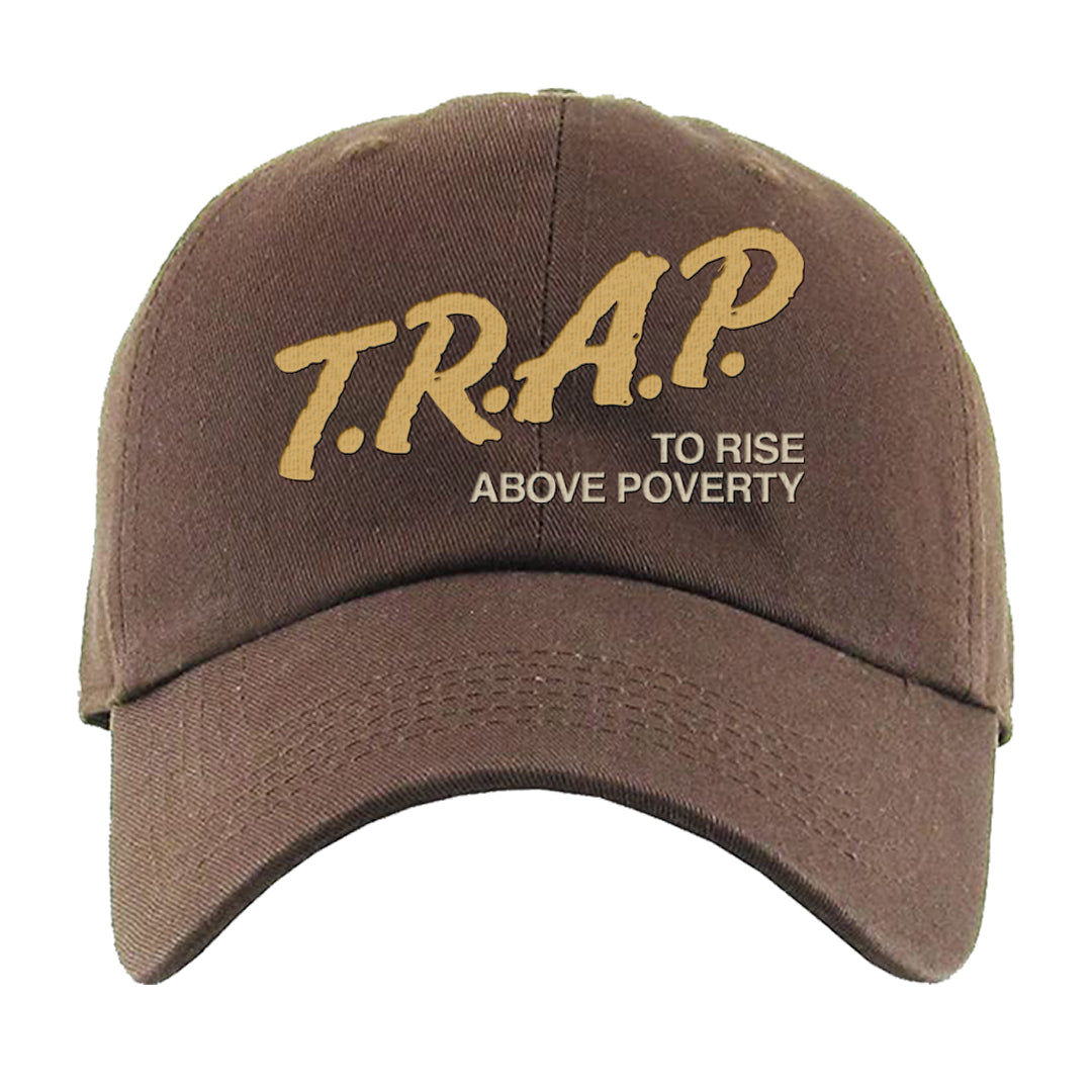 Mushroom Muslin 97s Dad Hat | Trap To Rise Above Poverty, Brown