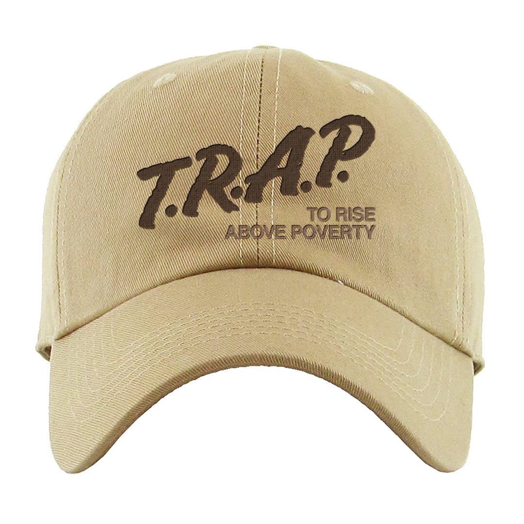 Mushroom Muslin 97s Dad Hat | Trap To Rise Above Poverty, Khaki