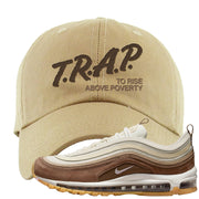 Mushroom Muslin 97s Dad Hat | Trap To Rise Above Poverty, Khaki
