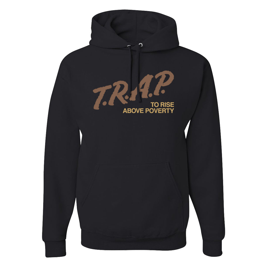 Mushroom Muslin 97s Hoodie | Trap To Rise Above Poverty, Black