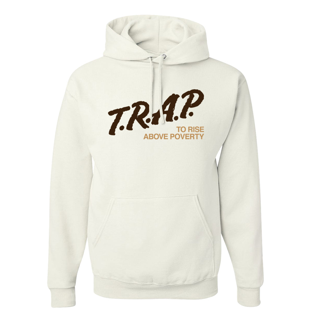 Mushroom Muslin 97s Hoodie | Trap To Rise Above Poverty, White