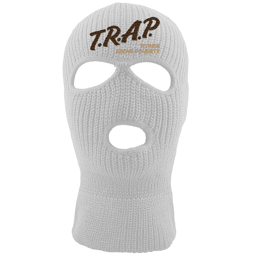 Mushroom Muslin 97s Ski Mask | Trap To Rise Above Poverty, White