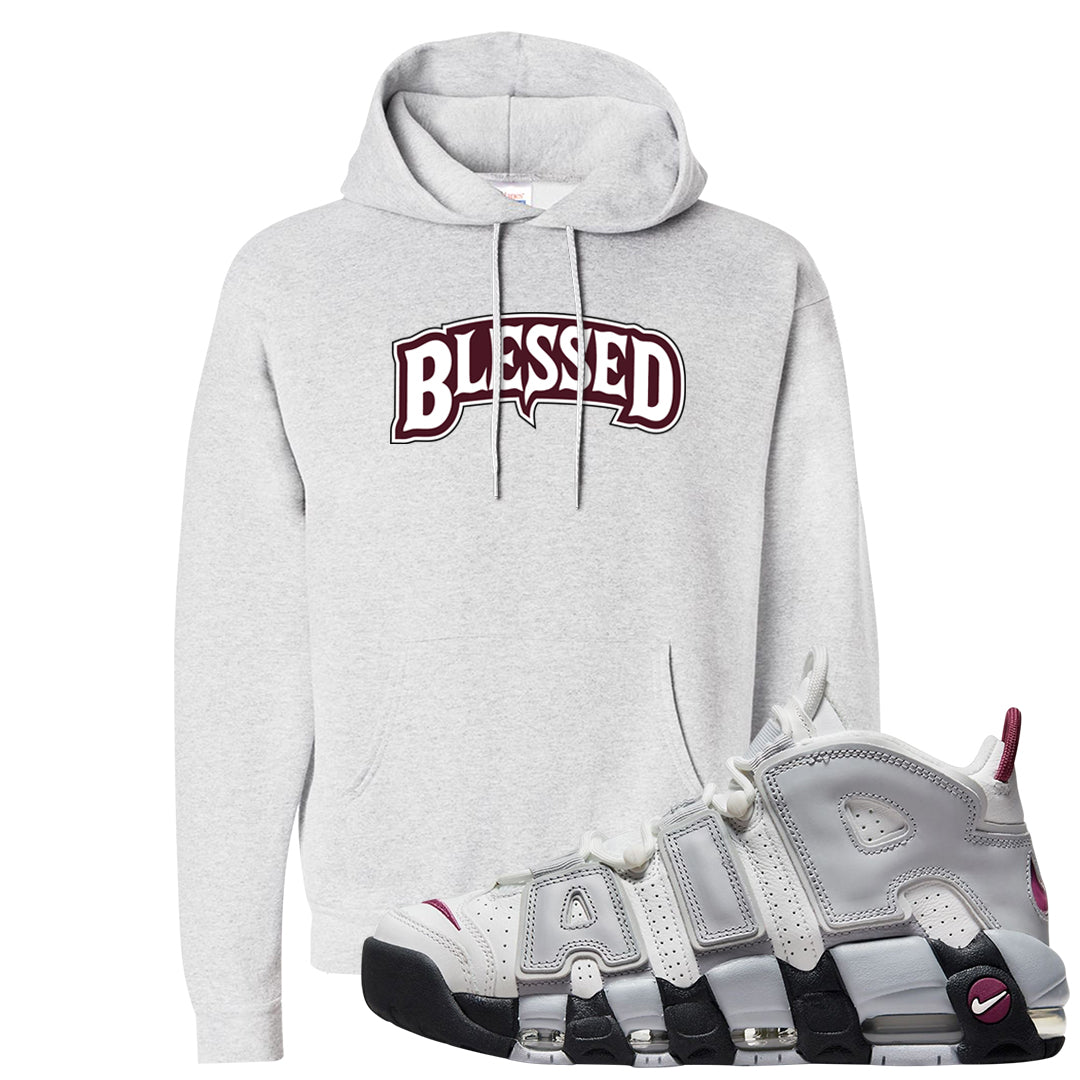 Summit White Rosewood More Uptempos Hoodie | Blessed Arch, Ash