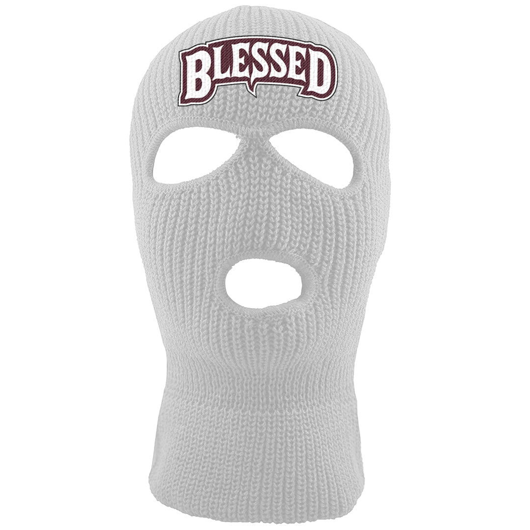 Summit White Rosewood More Uptempos Ski Mask | Blessed Arch, White