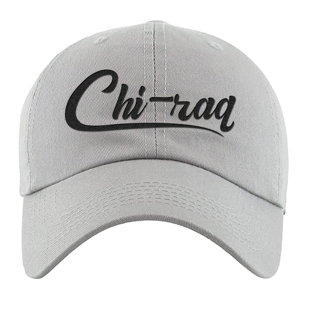 Summit White Rosewood More Uptempos Dad Hat | Chiraq, Light Gray