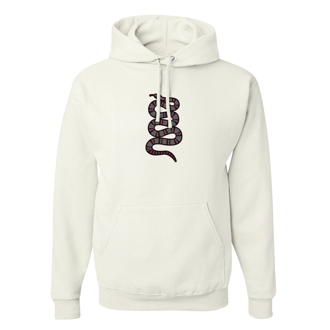 Summit White Rosewood More Uptempos Hoodie | Coiled Snake, White