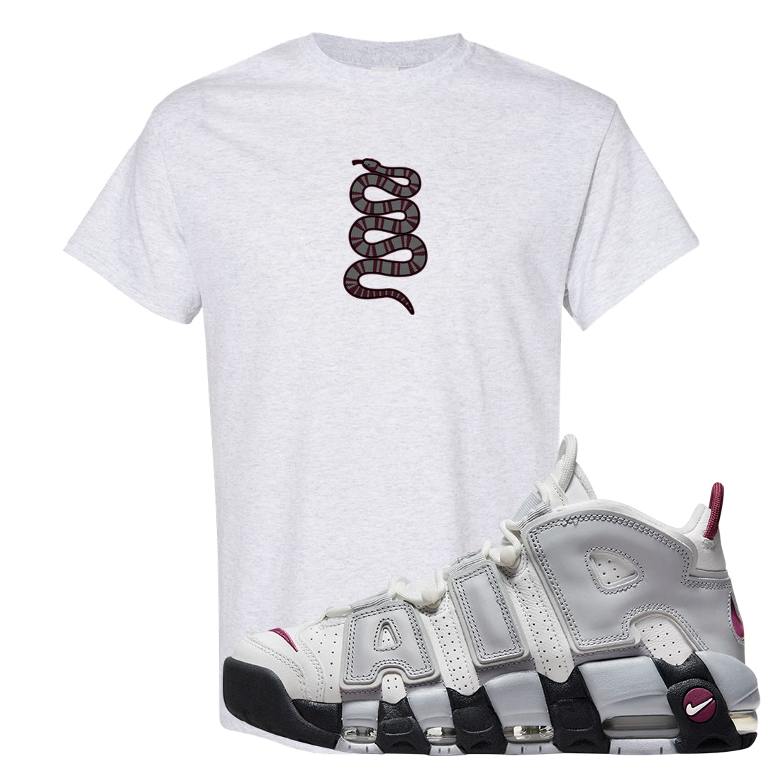 Summit White Rosewood More Uptempos T Shirt | Coiled Snake, Ash