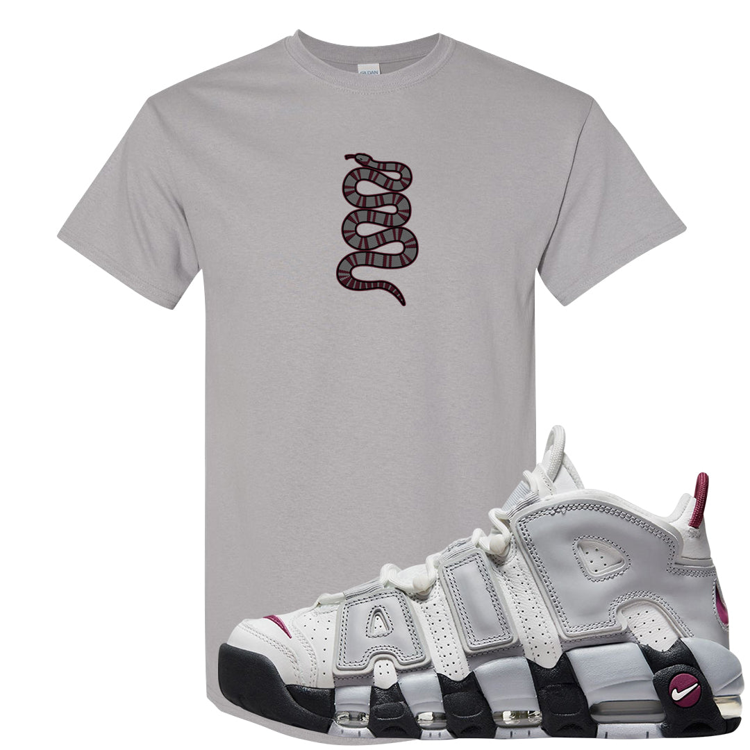 Summit White Rosewood More Uptempos T Shirt | Coiled Snake, Gravel