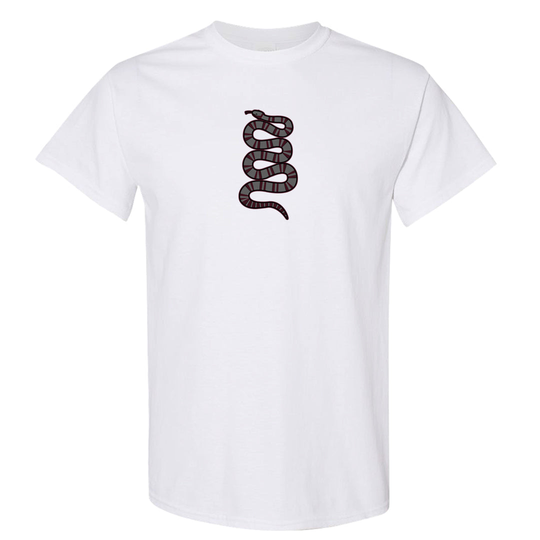Summit White Rosewood More Uptempos T Shirt | Coiled Snake, White
