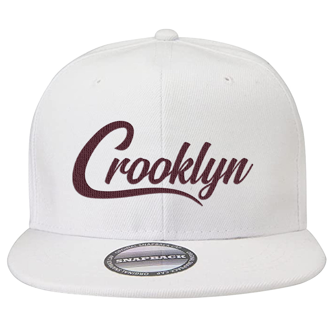 Summit White Rosewood More Uptempos Snapback Hat | Crooklyn, White