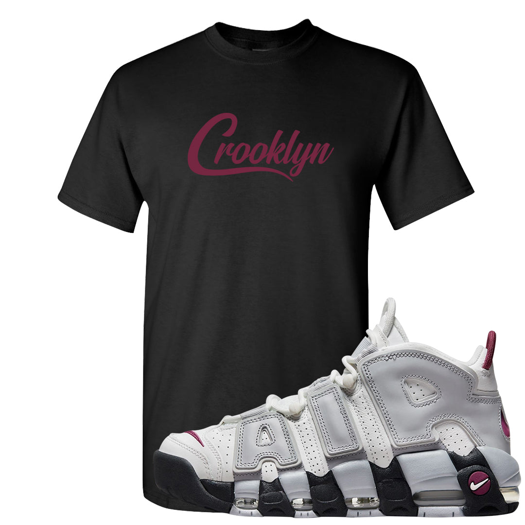 Summit White Rosewood More Uptempos T Shirt | Crooklyn, Black