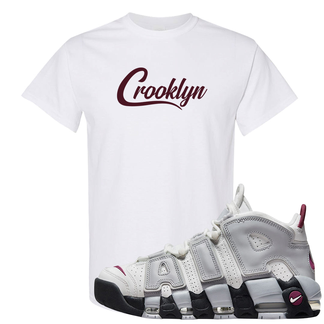 Summit White Rosewood More Uptempos T Shirt | Crooklyn, White