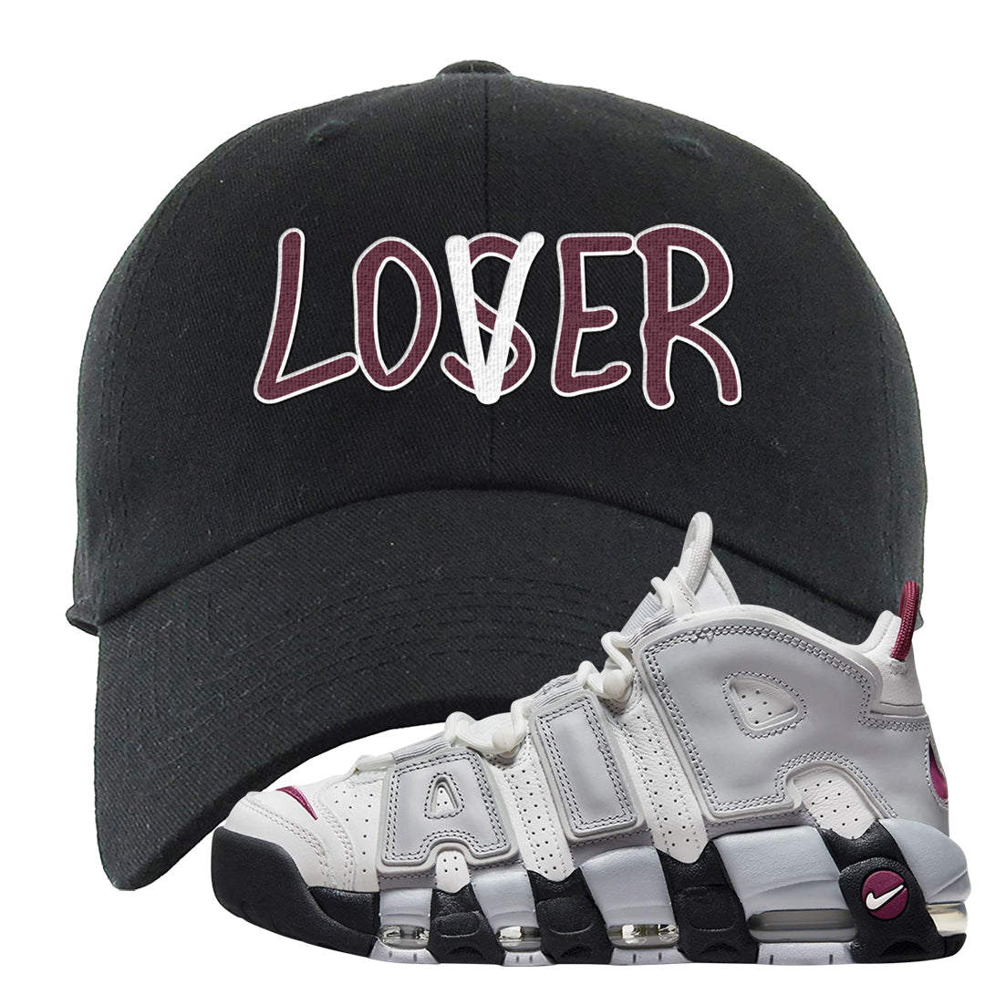 Summit White Rosewood More Uptempos Dad Hat | Lover, Black