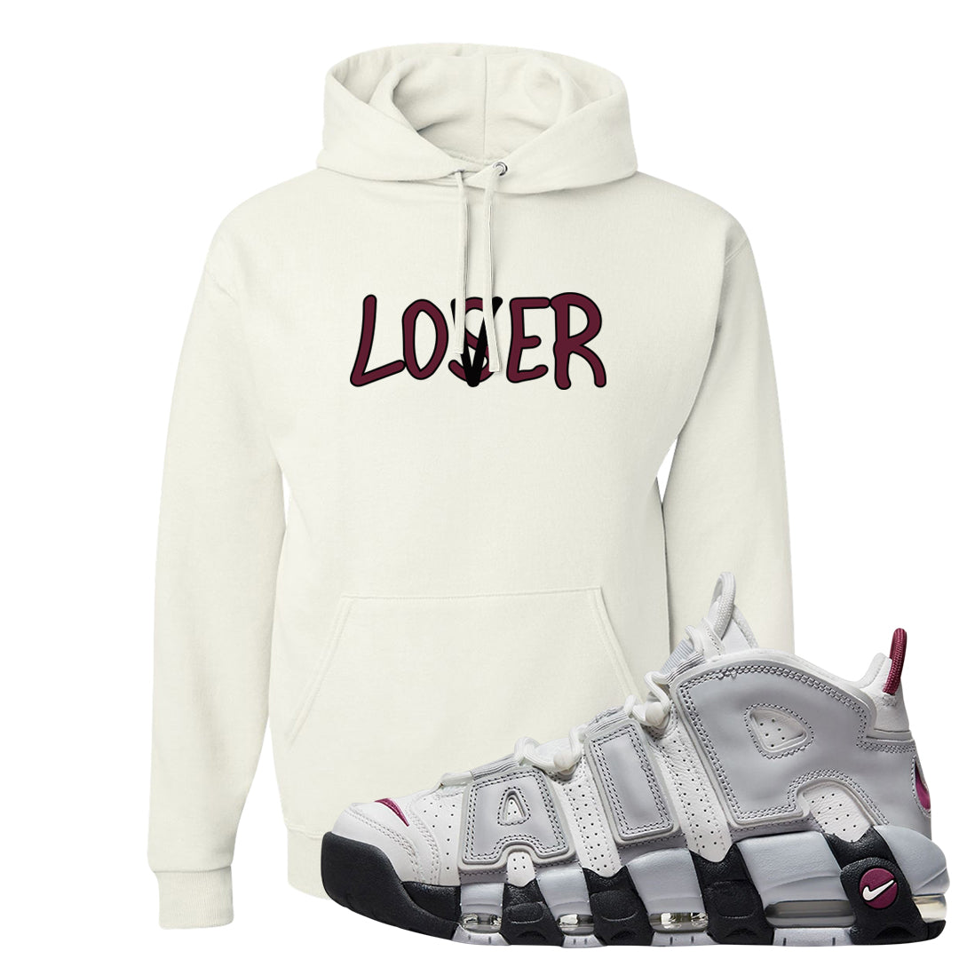 Summit White Rosewood More Uptempos Hoodie | Lover, White