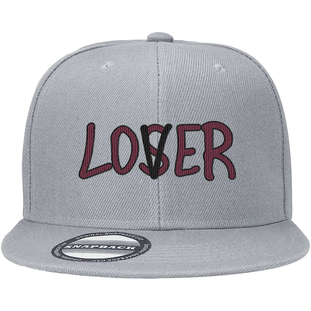 Summit White Rosewood More Uptempos Snapback Hat | Lover, Light Gray
