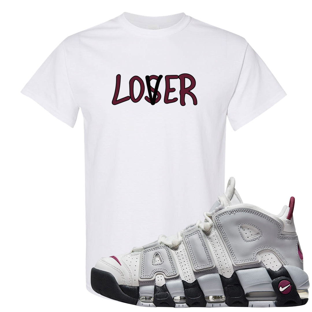 Summit White Rosewood More Uptempos T Shirt | Lover, White