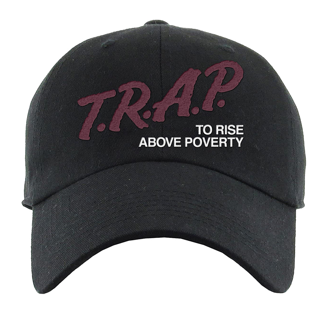 Summit White Rosewood More Uptempos Dad Hat | Trap To Rise Above Poverty, Black