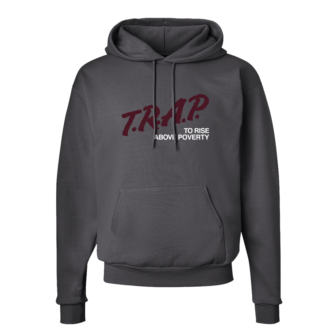 Summit White Rosewood More Uptempos Hoodie | Trap To Rise Above Poverty, Smoke Grey