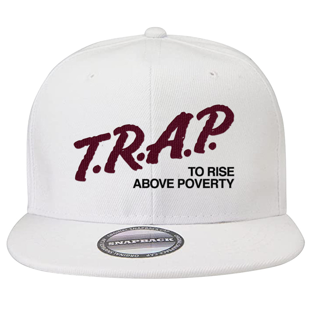 Summit White Rosewood More Uptempos Snapback Hat | Trap To Rise Above Poverty, White