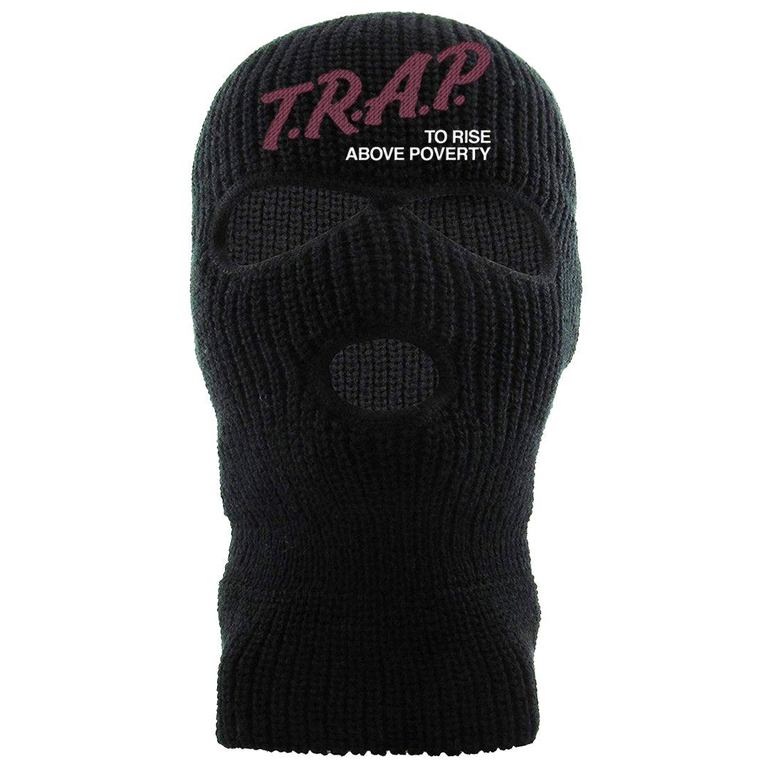 Summit White Rosewood More Uptempos Ski Mask | Trap To Rise Above Poverty, Black