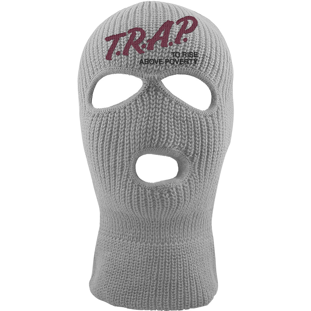 Summit White Rosewood More Uptempos Ski Mask | Trap To Rise Above Poverty, Light Gray