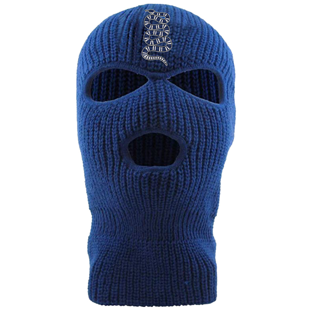 French Blue 13s Ski Mask | Coiled Snake, Royal Blue