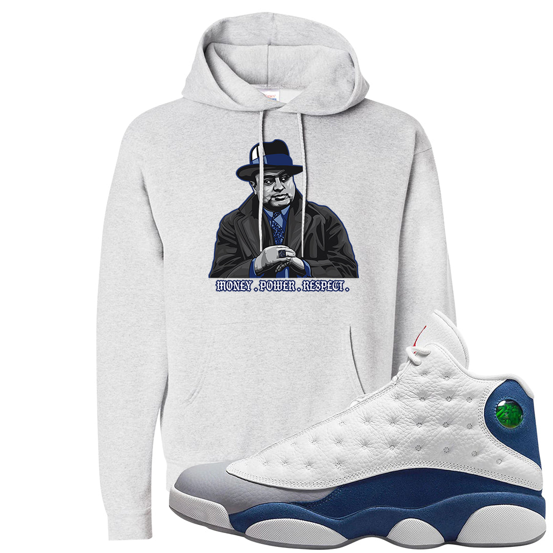 French Blue 13s Hoodie | Capone Illustration, Ash