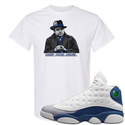 French Blue 13s T Shirt | Capone Illustration, White