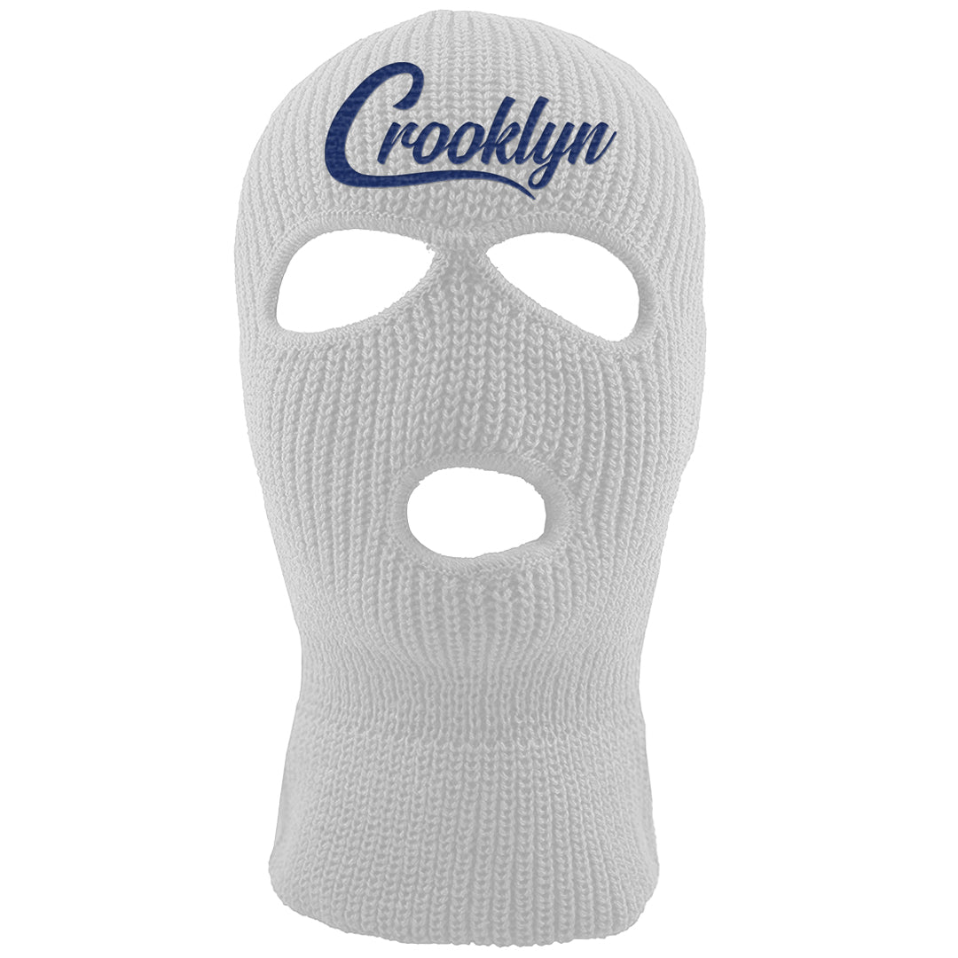 French Blue 13s Ski Mask | Crooklyn, White
