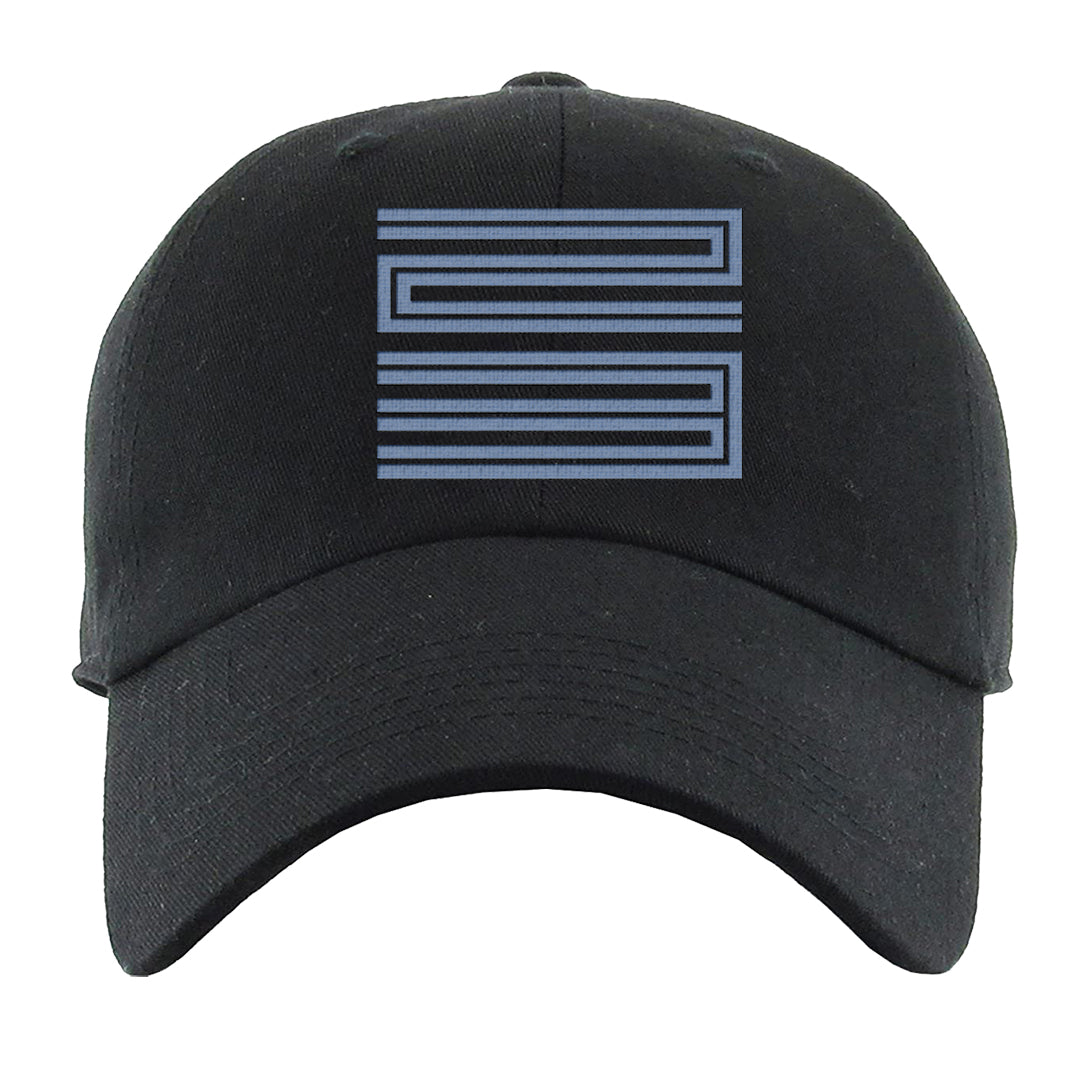 French Blue 13s Dad Hat | Double Line 23, Black