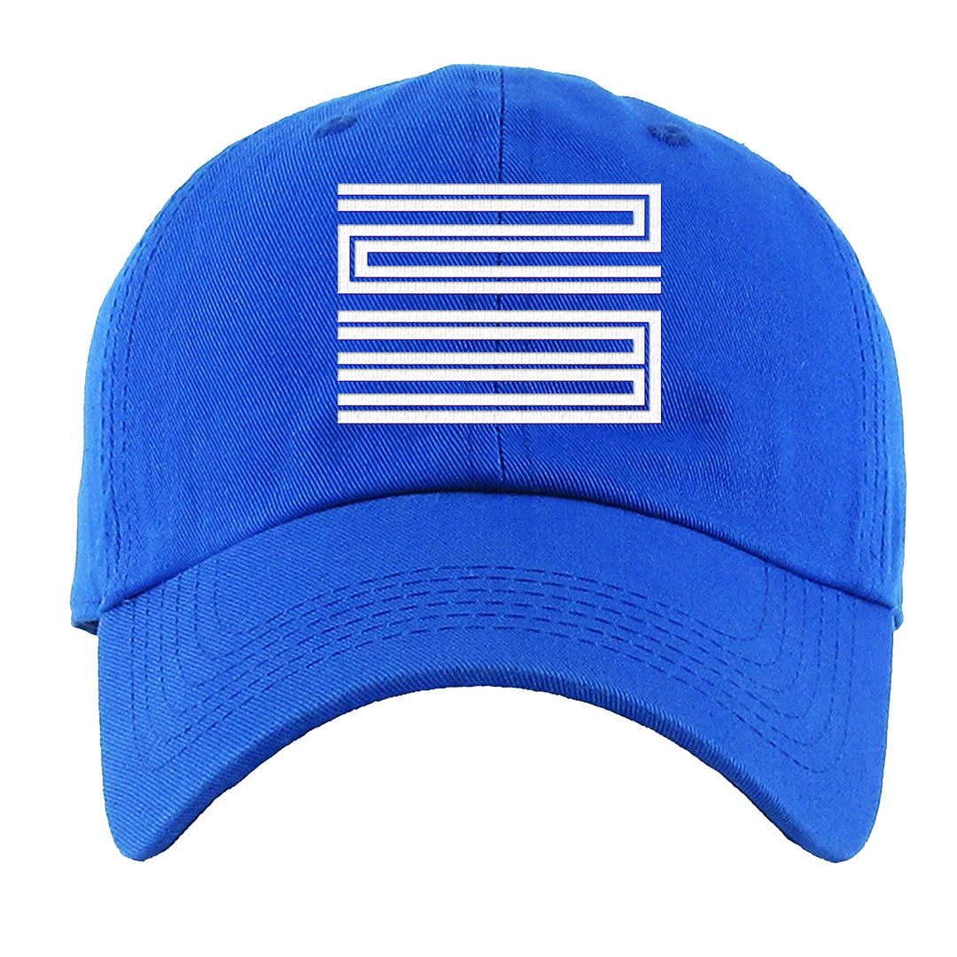French Blue 13s Dad Hat | Double Line 23, Royal Blue