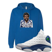 French Blue 13s Hoodie | Escobar Illustration, Royal