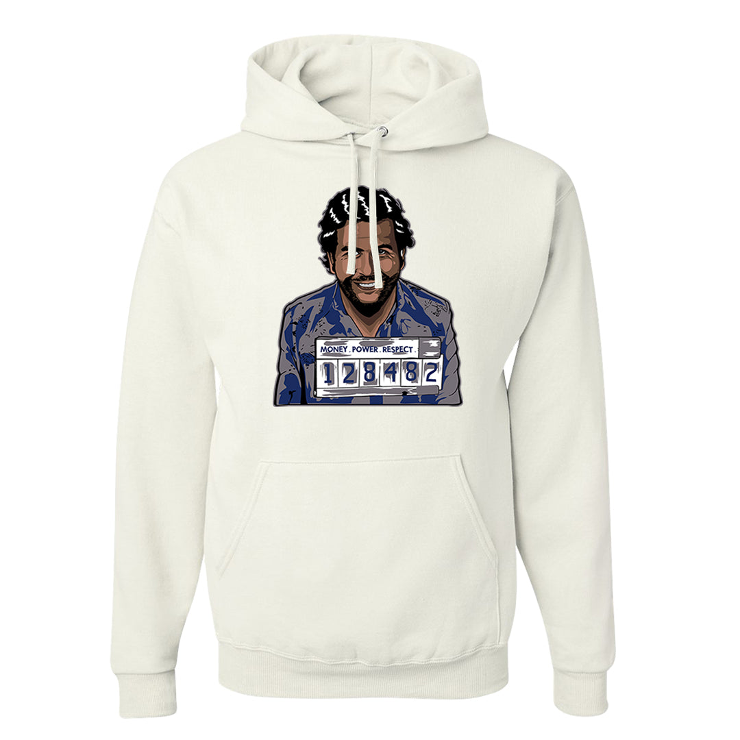 French Blue 13s Hoodie | Escobar Illustration, White