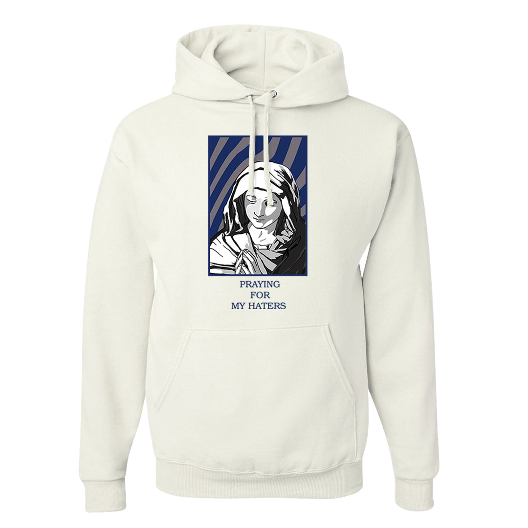 French Blue 13s Hoodie | God Told Me, White