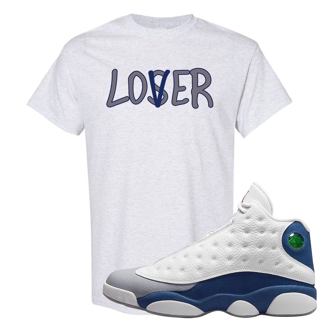 French Blue 13s T Shirt | Lover, Ash