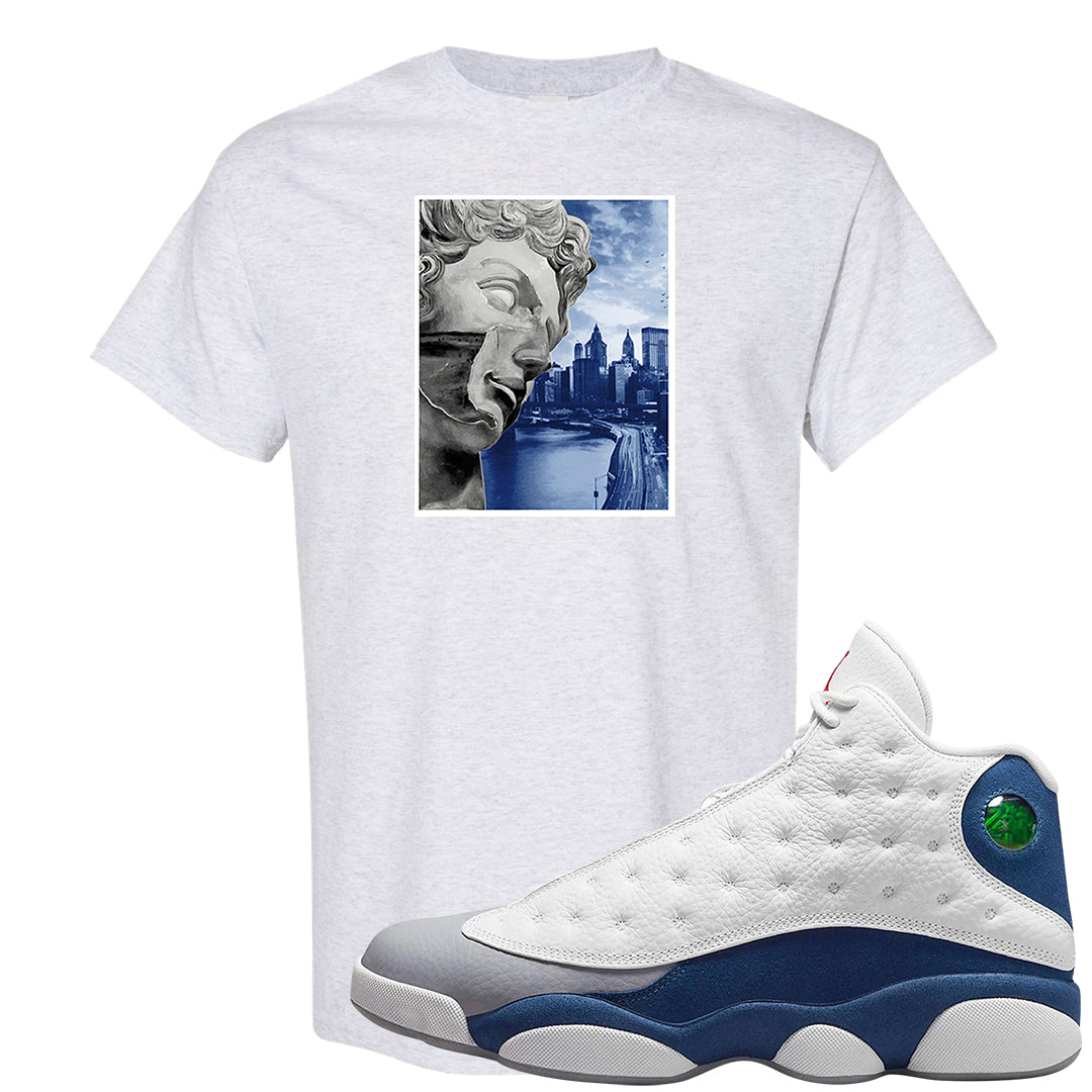 French Blue 13s T Shirt | Miguel, Ash