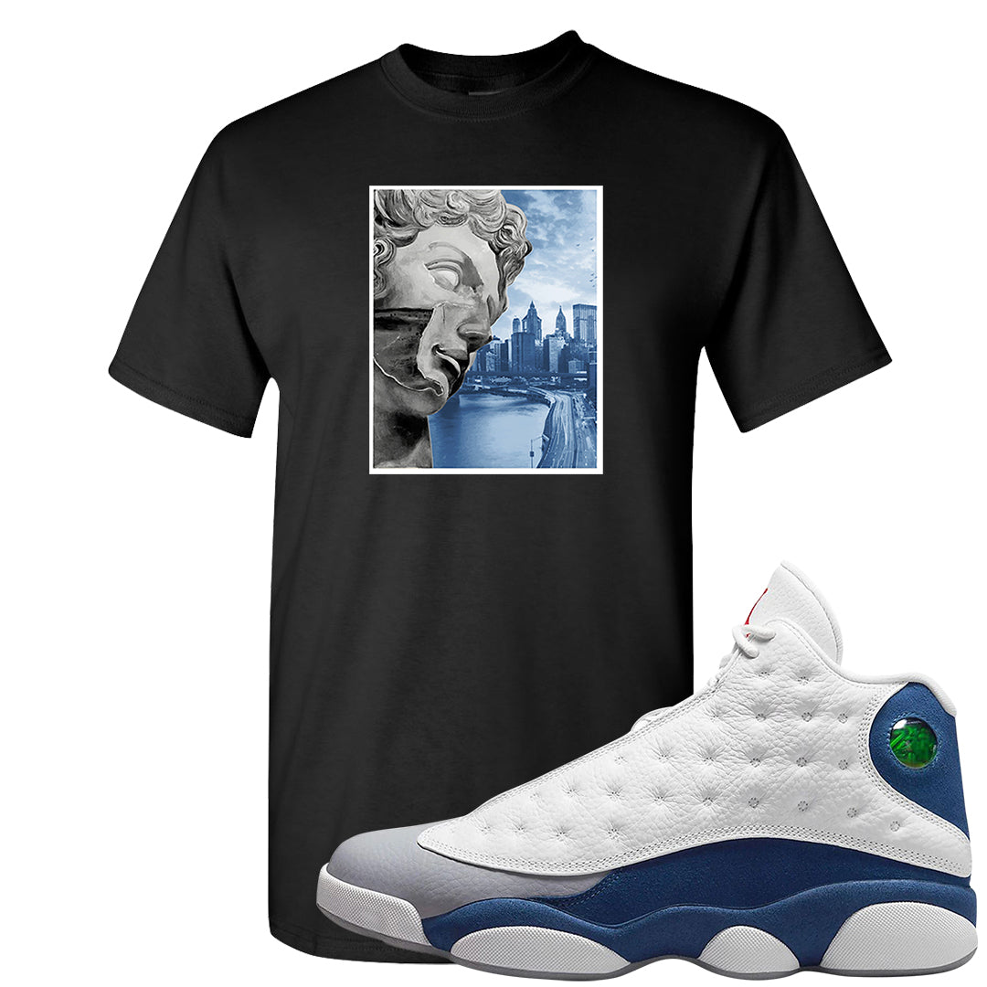French Blue 13s T Shirt | Miguel, Black