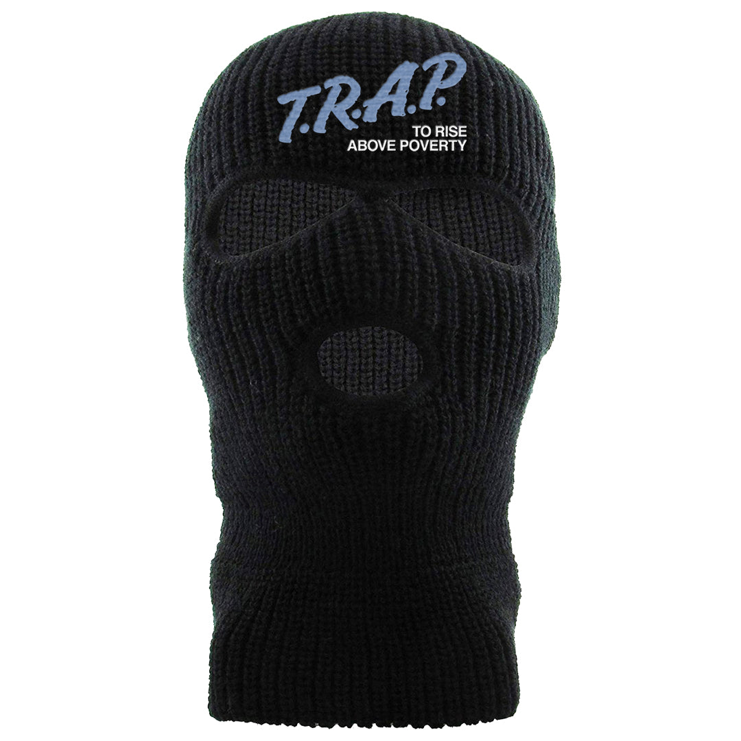 French Blue 13s Ski Mask | Trap To Rise Above Poverty, Black