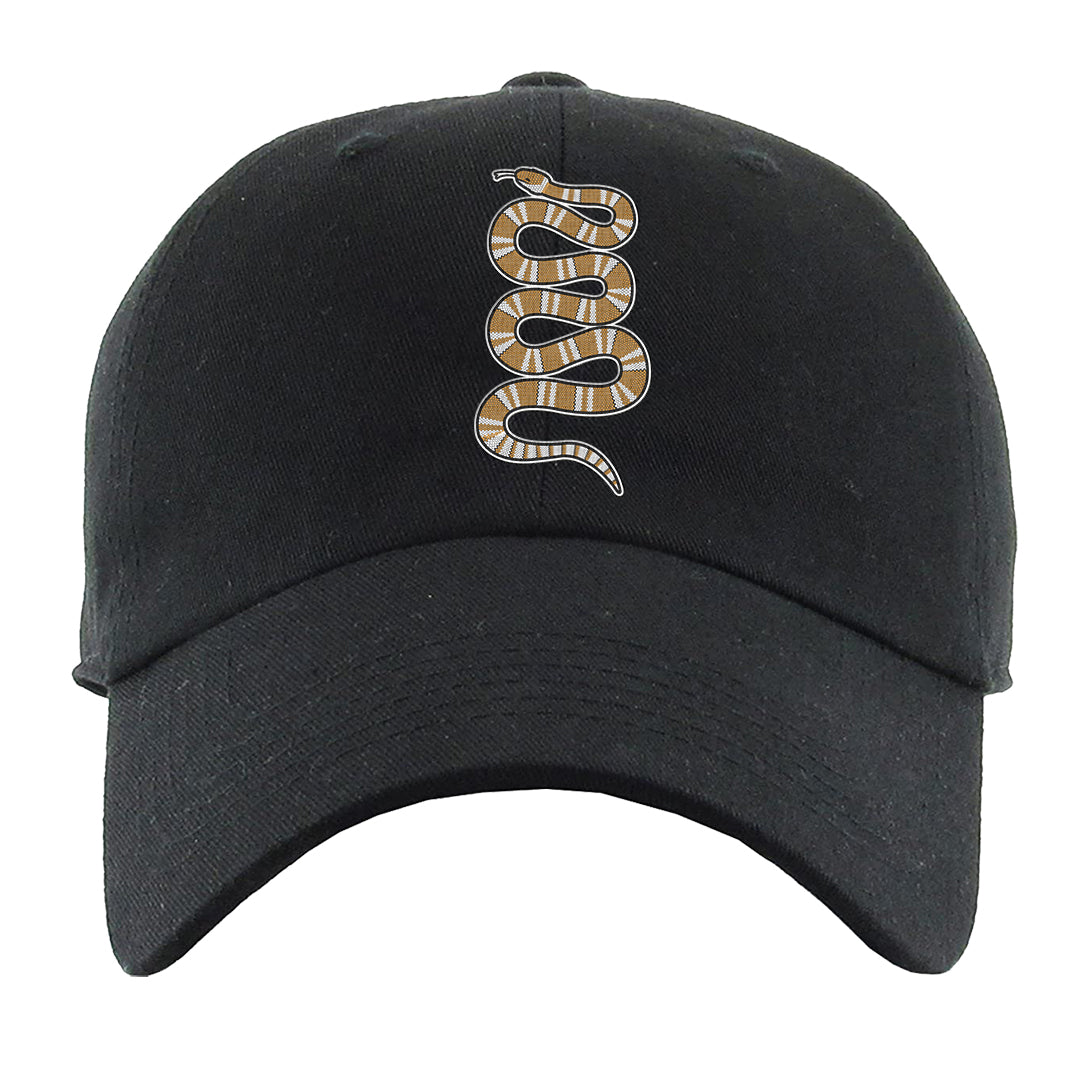 Ginger 14s Dad Hat | Coiled Snake, Black
