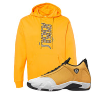 Ginger 14s Hoodie | Coiled Snake, Gold