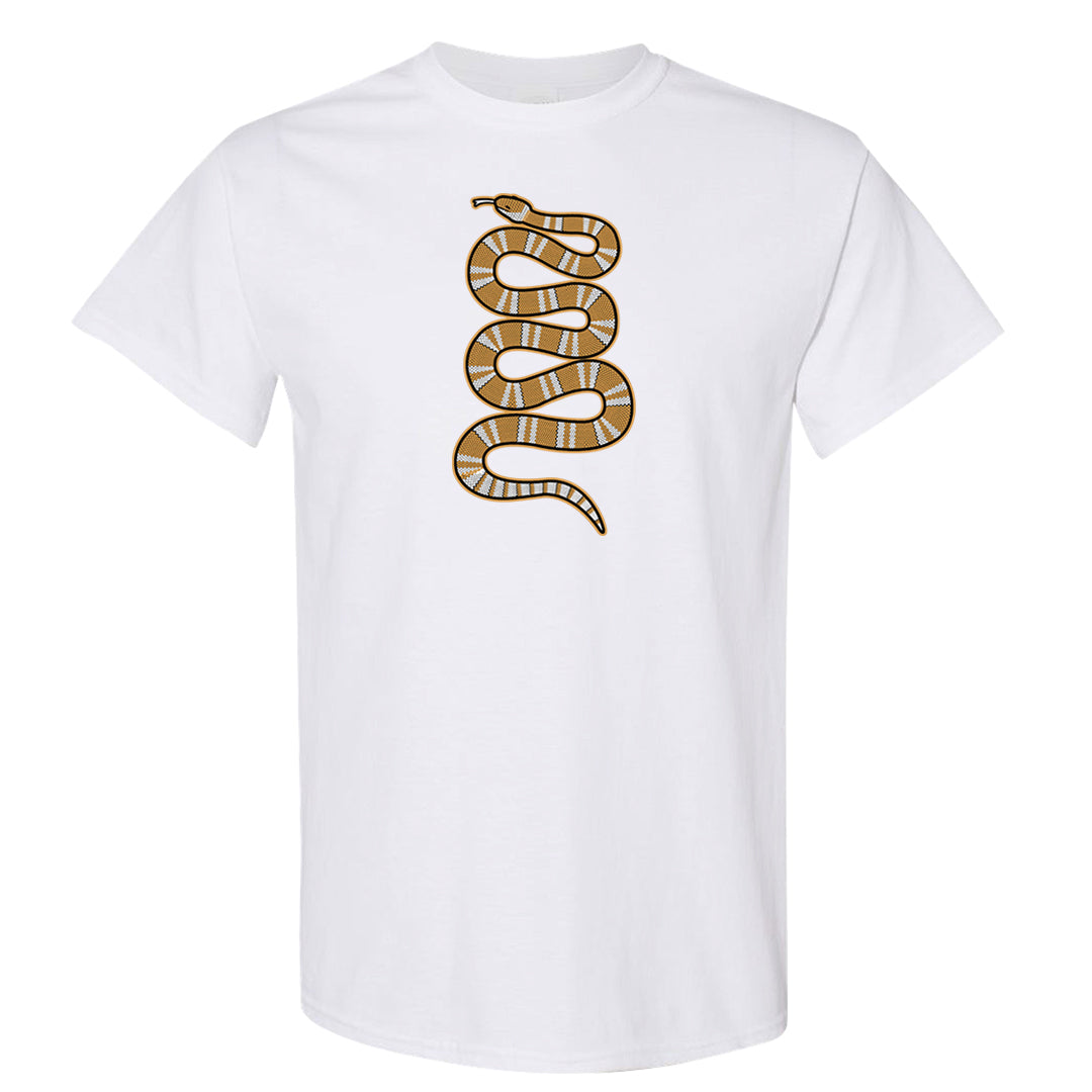 Ginger 14s T Shirt | Coiled Snake, White