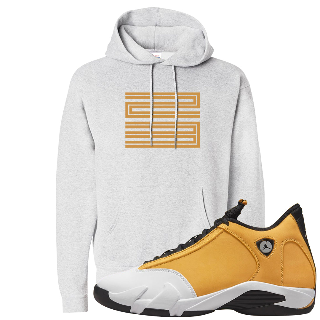 Ginger 14s Hoodie | Double Line 23, Ash