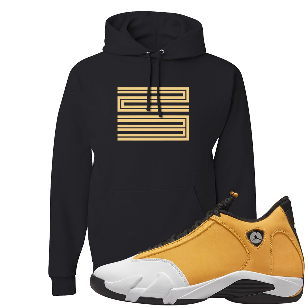 Ginger 14s Hoodie | Double Line 23, Black