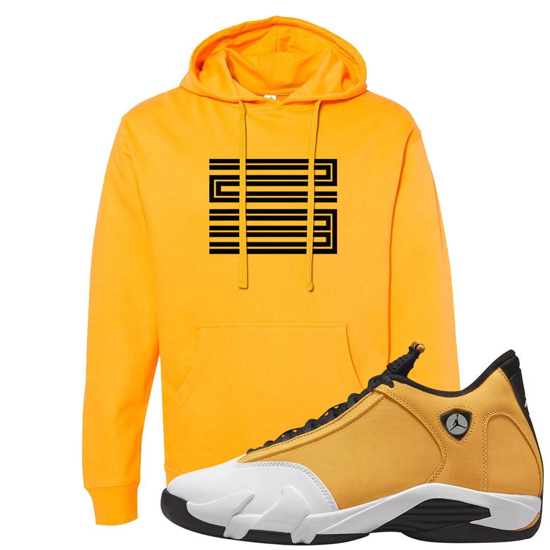 Ginger 14s Hoodie | Double Line 23, Gold