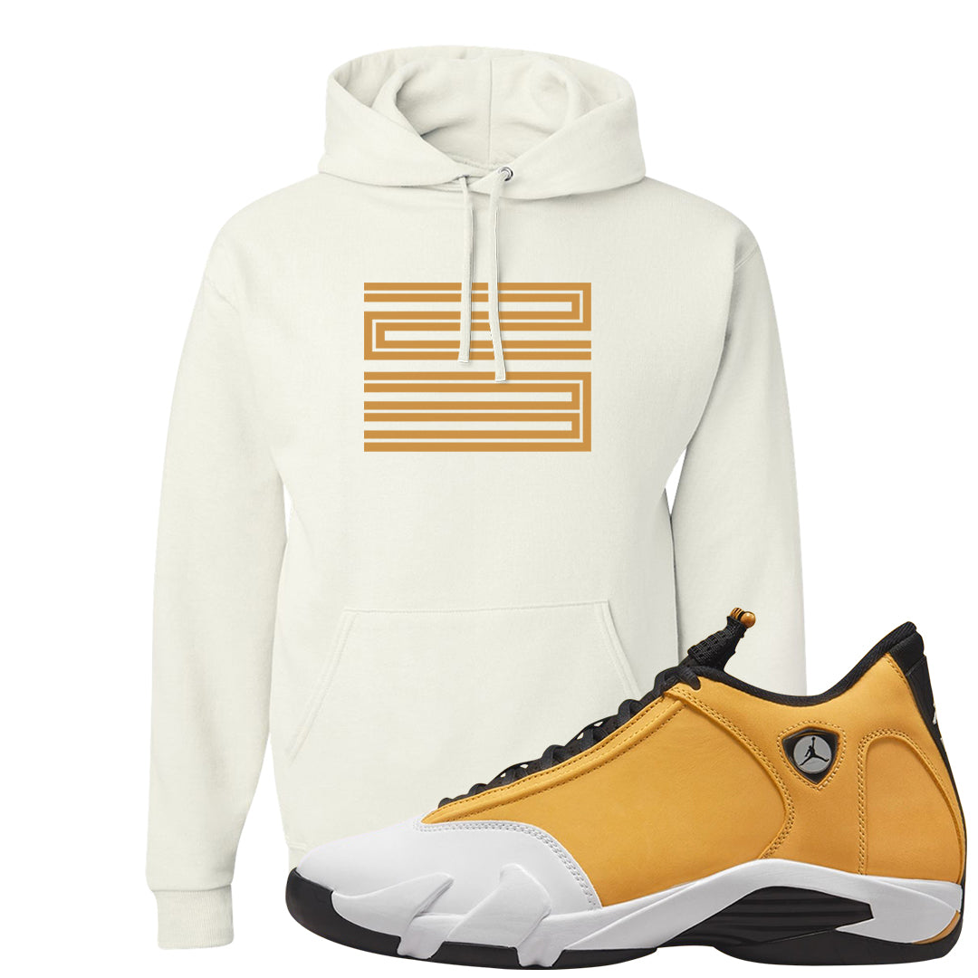 Ginger 14s Hoodie | Double Line 23, White