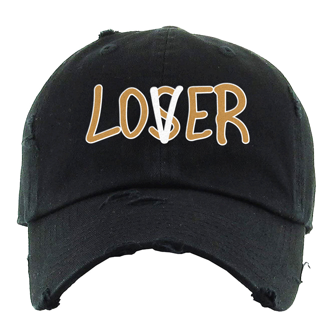 Ginger 14s Distressed Dad Hat | Lover, Black