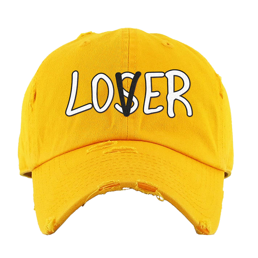 Ginger 14s Distressed Dad Hat | Lover, Gold