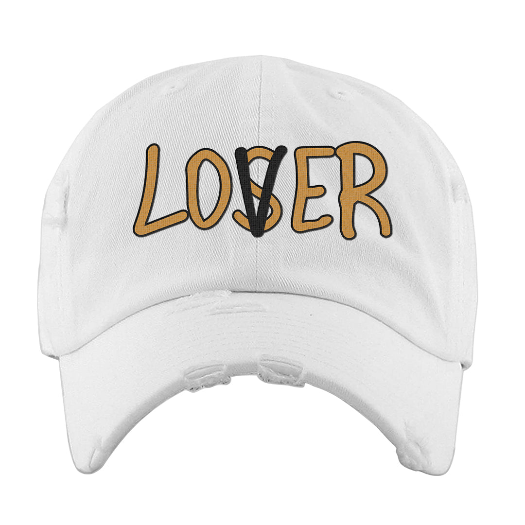 Ginger 14s Distressed Dad Hat | Lover, White